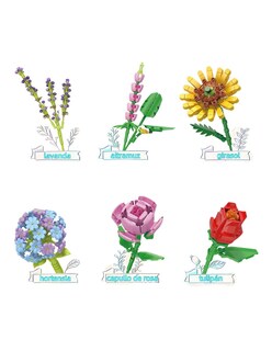 Foto 3 | Foto 3 | Juego De Bloques De Construcción Ramo De Flores Decoración 539