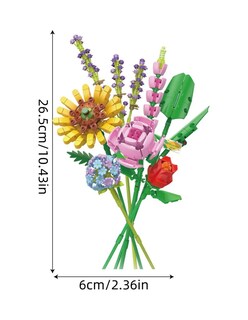 Foto 4 | Foto 4 | Juego De Bloques De Construcción Ramo De Flores Decoración 539