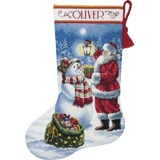Foto 1 | Foto 1 | Dimensiones Del Kit De Punto De Cruz Holiday Glow Stocking 70-08952 - Venta Internacional.