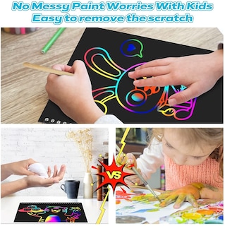 Foto 3 | Foto 3 | Venta Internacional - Set De Arte Scratch Paper Samasiagon, Paquete De 2, Para Niños Con Suministros