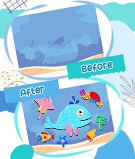 Foto 6 | Foto 6 | Set De Manualidades Navideñas Zmlm Colorido Foil Arts Con Pegatinas Y Lienzo - Venta Internacional.