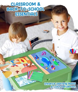 Foto 3 | Foto 3 | Set De Manualidades Navideñas Zmlm Colorido Foil Arts Con Pegatinas Y Lienzo - Venta Internacional.
