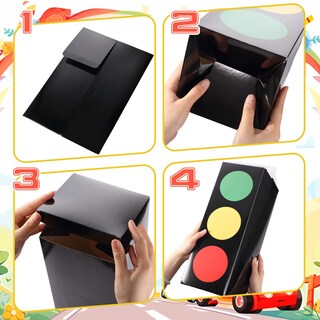 Foto 4 | Foto 4 | Semáforo Favor Boxes Zhanmai De 43 Cm Para Fiesta De Cumpleaños - Venta Internacional.