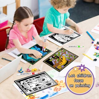 Foto 4 | Foto 4 | Pósteres Para Colorear Y Bolígrafos De Acuarela De Los Parques Nacionales De Zhanmai - Venta Internacional.