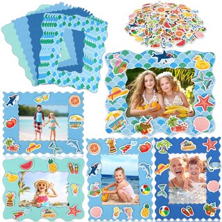Foto 1 | Foto 1 | Kit De Marcos De Fotos De Espuma Con Diseño De Sirena De Verano De Fovths, 24 Unidades, Con Pegatina - Venta Internacional.