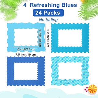 Foto 2 | Foto 2 | Kit De Marcos De Fotos De Espuma Con Diseño De Sirena De Verano De Fovths, 24 Unidades, Con Pegatina - Venta Internacional.