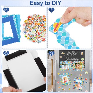 Foto 5 | Foto 5 | Kit De Marcos De Fotos De Espuma Con Diseño De Sirena De Verano De Fovths, 24 Unidades, Con Pegatina - Venta Internacional.