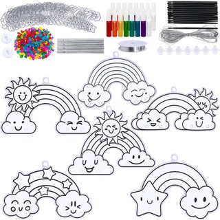 Foto 2 | Foto 2 | Kit De Manualidades Rainbow Suncatcher Winlyn Con Pintura Para Niños, 24 Juegos - Venta Internacional.