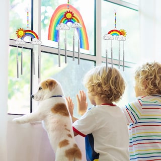 Foto 4 | Foto 4 | Kit De Manualidades Rainbow Suncatcher Winlyn Con Pintura Para Niños, 24 Juegos - Venta Internacional.