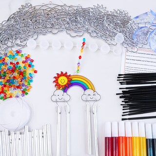 Foto 5 | Foto 5 | Kit De Manualidades Rainbow Suncatcher Winlyn Con Pintura Para Niños, 24 Juegos - Venta Internacional.