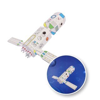 Foto 2 | Foto 2 | Mundo Mágico Figura Nave Espacial Armable De Cartón Para Pintar