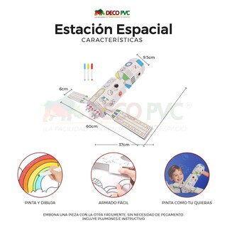 Foto 3 | Foto 3 | Mundo Mágico Figura Nave Espacial Armable De Cartón Para Pintar