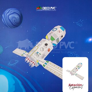 Foto 4 | Foto 4 | Mundo Mágico Figura Nave Espacial Armable De Cartón Para Pintar