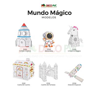 Foto 5 | Foto 5 | Mundo Mágico Figura Nave Espacial Armable De Cartón Para Pintar