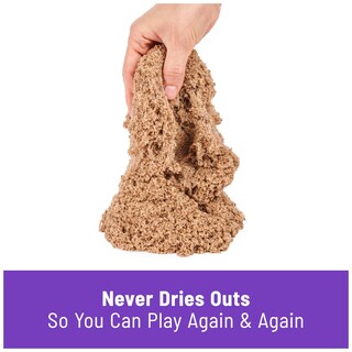 Foto 3 | Foto 3 | Sensory Toys Kinetic Sand, 1 Kg, Color Marrón Totalmente Natural Para Niños - Venta Internacional.