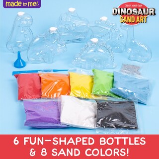 Foto 2 | Foto 2 | Kit De Arte En Arena Hecho Por Mí Para Crear Tu Propio Dinosaurio Con 6 Botellas - Venta Internacional.