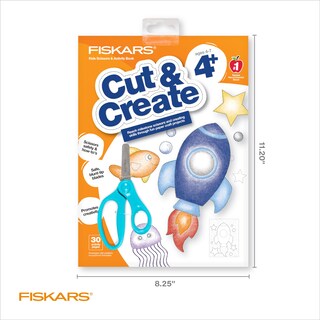 Foto 3 | Foto 3 | Libro De Actividades Con 5 Tijeras Para Niños Fiskars Cut & Create - Venta Internacional.