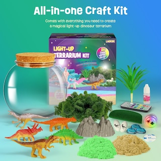 Foto 4 | Foto 4 | Kit De Terrario De Dinosaurios Laoese Con Luz Nocturna Led Para Niños - Venta Internacional.