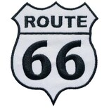 Parche de Motociclista Patchpros Mxrts-011 Route66 Blanco Duradero
