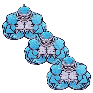 Foto 1 | Foto 1 | Parche Termoadhesivo Decorativo Patchpros Mxhka-003 Tiburón Azul con Blanco