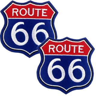 Foto 1 | Foto 1 | Route66 Parche Azul De Motociclista Patchpros Mxrts-002 2 Parches Multicolor