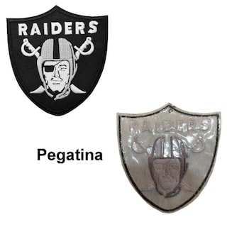 Foto 3 | Foto 3 | Parche Boinas Patchpros Mxrdt-004 Raiders Football Fútbol Americano Negro y Gris