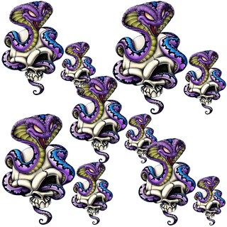 Foto 1 | Foto 1 | Parche Termoadhesivo de Skullsnake Patchpros Mxssu-005 5 pzas Grandes y 5 Chicas Multicolor