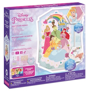 Foto 3 | Foto 3 | Mosaico Decorativo Para Ventanas Make It Real, Princesa De Disney, 70 Unidades - Venta Internacional.