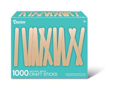 Foto 1 | Foto 1 | Palitos De Helado Darice De Craft Supplies, 4,5 Cm, Madera Natural, 1000 Unidades - Venta Internacional.