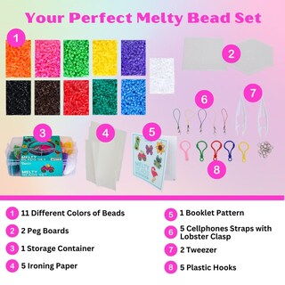 Foto 2 | Foto 2 | Kit Darice Melty Beads De Fuse Beads, 7200 Unidades, Para Niños Mayores De 6 Años - Venta Internacional.