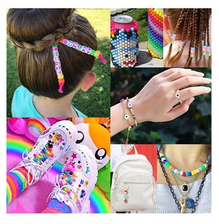 Foto 5 | Foto 5 | Cuentas Hacer Pulseras Letras Acrílico Bisuteria Chaquiras