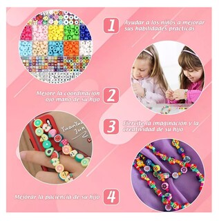 Foto 5 | Foto 5 | Kit Para Hacer Pulseras Niña De Bricolaje Cuentas Del Letras Colores