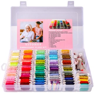 Foto 3 | Foto 3 | Kit De Hilo Para Bordar Yitohop Con Caja Organizadora, 200 Unidades+100 Piezas - Venta Internacional.
