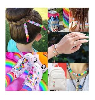 Foto 4 | Foto 4 | Cuentas para Hacer Pulseras Letras Acrílico Bisutería Chaquiras