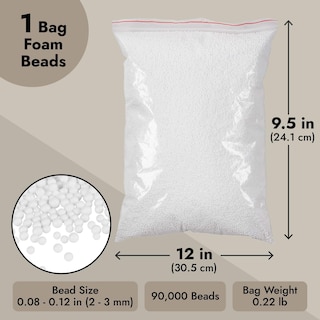 Foto 3 | Foto 3 | Perlas De Espuma Juvale Para Manualidades Con Limo, 90 000 Piezas, Color Blanco - Venta Internacional.