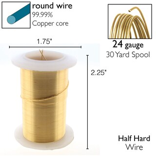 Foto 4 | Foto 4 | Crafting Wire The Beadsmith, Cobre Lacado Calibre 24, 27,43 M - Venta Internacional.