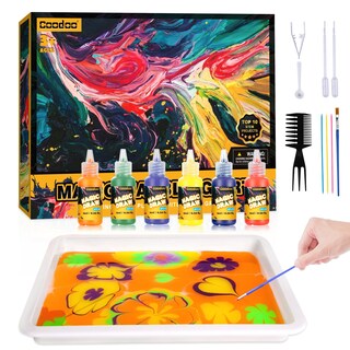 Foto 1 | Foto 1 | Venta Internacional - Set De Pintura Acuática Marmoleada Coodoo Para Niños De 3 A 12 Años Y Más De 6 Colores