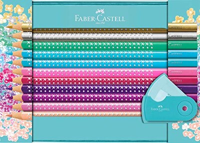 Foto 1 | Foto 1 | Lápices De Colores Faber-castell Sparkle, Juego De 20 Con Caja De Regalo - Venta Internacional.