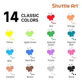 Foto 2 | Foto 2 | Dot Markers Shuttle Art, 14 Colores Con 20 Patrones, Libro De Puntos - Venta Internacional.