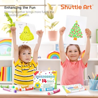 Foto 7 | Foto 7 | Dot Markers Shuttle Art, 14 Colores Con 20 Patrones, Libro De Puntos - Venta Internacional.