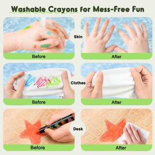 Foto 5 | Foto 5 | Tarro De Crayones Melo Jumbo, 24 Colores, Giratorio, Con 108 Páginas Pdf - Venta Internacional.