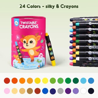 Foto 7 | Foto 7 | Tarro De Crayones Melo Jumbo, 24 Colores, Giratorio, Con 108 Páginas Pdf - Venta Internacional.