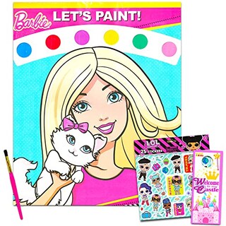 Foto 1 | Foto 1 | Juego De Libros De Pintura Barbie Con Agua Con Pincel Y Más - Venta Internacional.