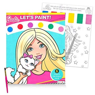 Foto 2 | Foto 2 | Juego De Libros De Pintura Barbie Con Agua Con Pincel Y Más - Venta Internacional.