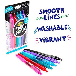 Foto 5 | Foto 5 | Juego de Bolígrafos de Gel Crayola Take Note Lavables De Punto Medio 6 Colores - Venta Internacional