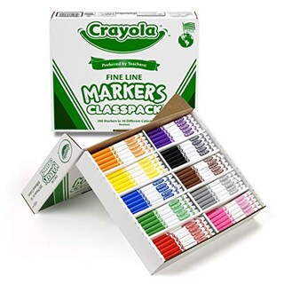 Foto 2 | Foto 2 | Rotuladores Crayola Multicolor Punta Fina 200 Piezas - Venta Internacional