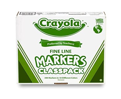 Foto 4 | Foto 4 | Rotuladores Crayola Multicolor Punta Fina 200 Piezas - Venta Internacional