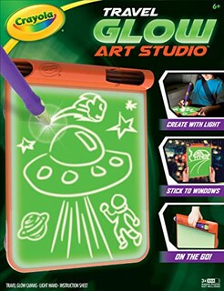 Foto 1 | Foto 1 | Glow Art Studio Crayola Travel con Varita de Luz y Lienzo Brillante - Venta Internacional