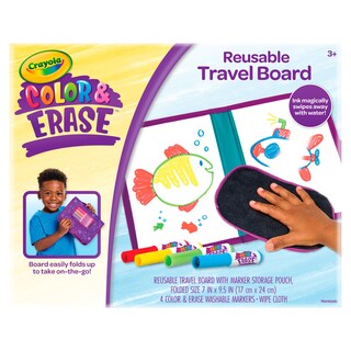 Foto 2 | Foto 2 | Tablero De Dibujo Crayola Color & Erase Con Rotuladores Y Tela Para Más De 3 - Venta Internacional.