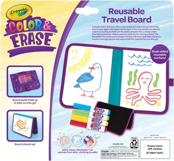 Foto 7 | Foto 7 | Tablero De Dibujo Crayola Color & Erase Con Rotuladores Y Tela Para Más De 3 - Venta Internacional.